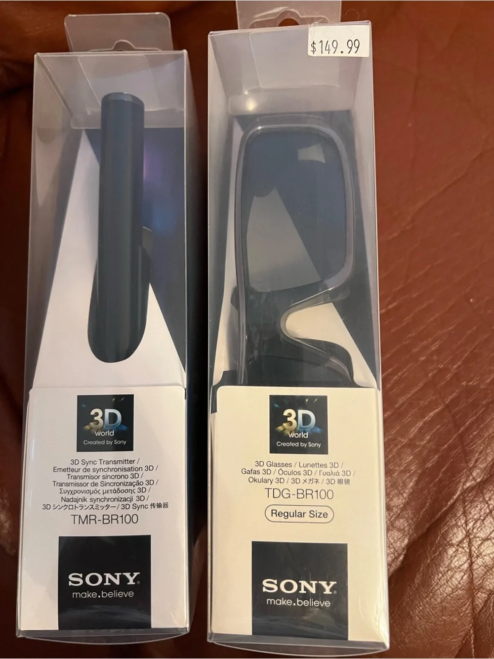 Sony TDG-BR100 3D Glasses & TMR-BR100 Sync Transmitter - Blue/Black